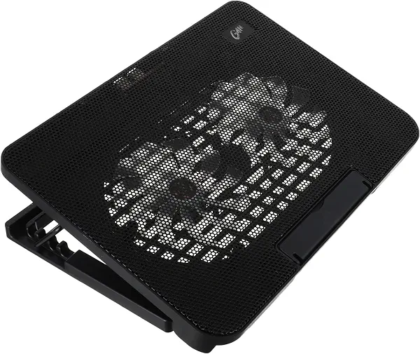 سعر ومواصفات حامل تبريد لاجهزة الاب توب قابل للتعديل بمروحتين USB باضاءة LED من 9 إلى 17 بوصة (B091J9SHHJ) على Amazon EG