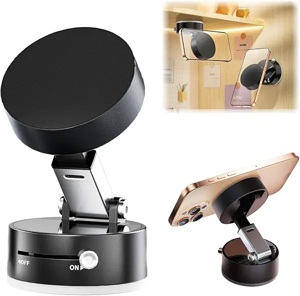 سعر ومواصفات حامل جوال للسيارة قابل للدوران 360 درجة من موسيلونز [تحديث 2025] حامل جوال للسيارات، حامل جوال مغناطيسي مزدوج الجوانب قابل للتعديل للسيارة وصالة الالعاب الرياضية (اسود) (B0DXK7M4KP) على Amazon EG