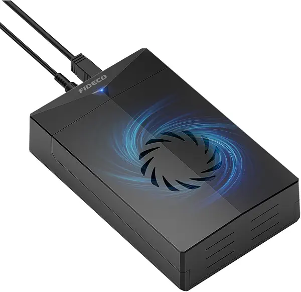 سعر ومواصفات حاوية محرك الأقراص الصلبة الخارجية FDECO P3U-U3 USB 3.0 - حاوية ساتا هارد HDD/SSD مقاس 2.5 بوصة و3.5 بوصة مع مروحة تبريد، تركيب بدون أدوات ودعم UASP (B0H6VSHW89) على Amazon EG
