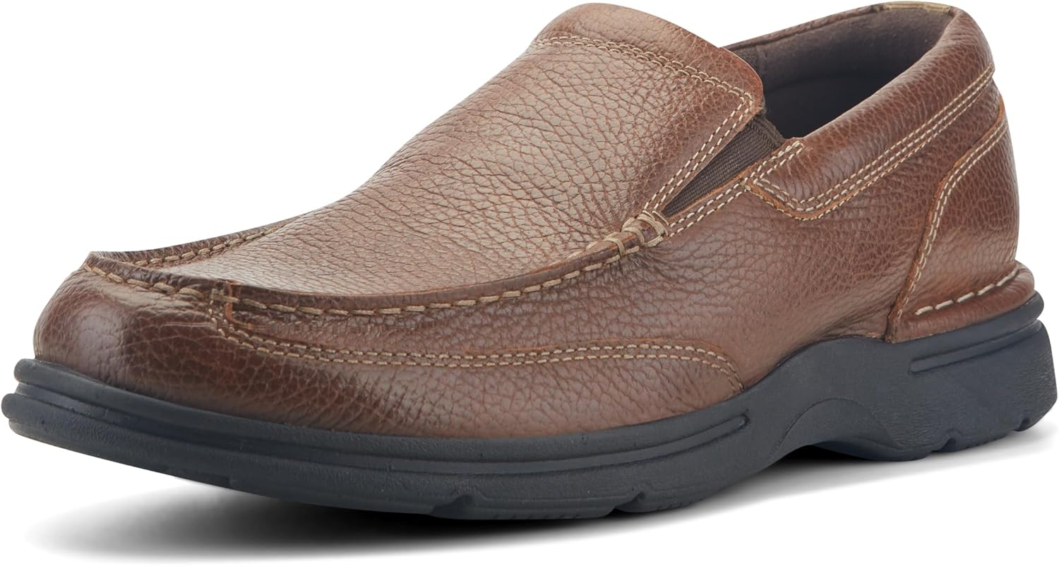 سعر ومواصفات حذاء Oxford الرجالي Eureka Plus بدون رباط من Rockport ، بني ، 44 EU, لجام بني, 44 EU (B0711QT4Z3) على Amazon EG