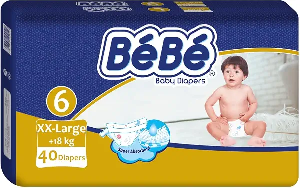 سعر ومواصفات حفاضات اطفال من سانيتا بيبي مقاس XXL 6) 40 حفاضة (B0CQYV8JC5) على Amazon EG