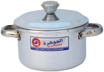 سعر ومواصفات حلة ألومنيوم بمقبض من الفولاذ المقاوم للصدأ من الجوهرة، 20، فضي (B0DXLH5XHX) على Amazon EG