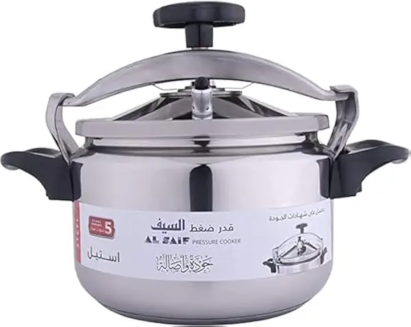 سعر ومواصفات حلة ضغط السيف السعودي 7 لتر استانلس، معدن، فضي (B0D6WJ71TG) على Amazon EG