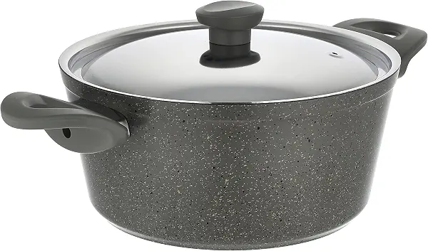 سعر ومواصفات حلة طهي جرانيت من توب شيف، مقاس 24 - رمادي (B08WJMZ7N6) على Amazon EG