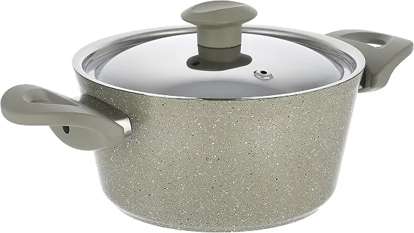سعر ومواصفات حلة طهي جرانيت من توب شيف، مقاس 20 - بيج (B08WJNMHR4) على Amazon EG