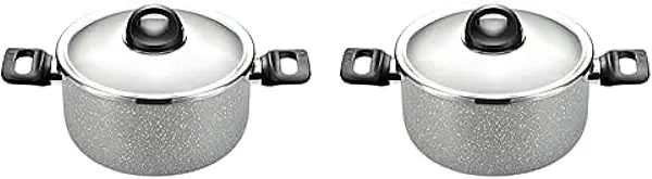 سعر ومواصفات حلة طهي عادية بغطاء من الستانلس ستيل مقاس 22 سم لون رمادي - 220900003 + حلة طهي عادية بغطاء من الستانلس ستيل مقاس 20 سم رمادي من تيفال - 220900002 (B0CCSPYX4L) على Amazon EG