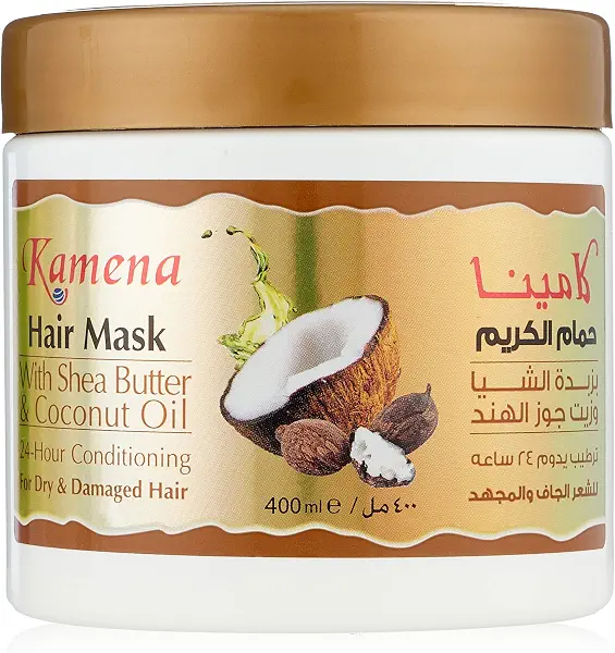 سعر ومواصفات حمام كريم للشعر بزبدة الشيا وزيت جوز الهند من كامينا - 400 مل (B08WJMGHCJ) على Amazon EG