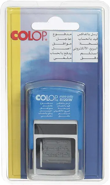 سعر ومواصفات ختم مستطيل S120W بنص عربي من كولوب (B08WJPRCWV) على Amazon EG