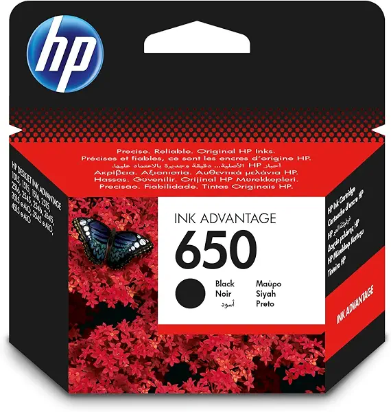 سعر ومواصفات خرطوشة حبر HP رقم 650 باللون الاسود CZ101AE، من اتش بي (B00BL8WHW4) على Amazon EG