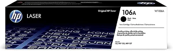 سعر ومواصفات خرطوشة حبر لطابعة ليزر من اتش بي - أسود - 106A (B07TJTQN2F) على Amazon EG