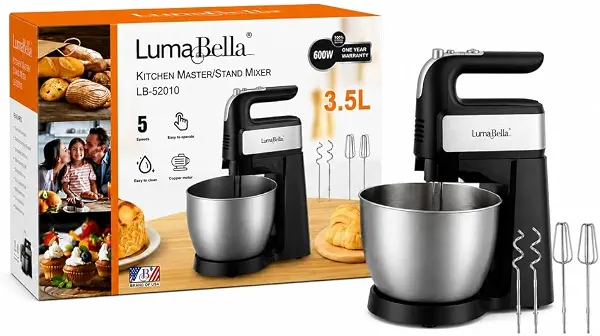 سعر ومواصفات خلاط قائم من لوما بيلا 600 واط، 3.5 لتر - LB-52010 (B0H4D7QJTX) على Amazon EG