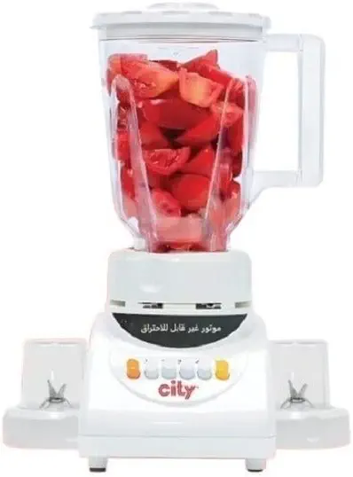 سعر ومواصفات خلاط كهربائي HMA-1022 بميزات 4 في 1 بقدرة 500 واط من سيتي، أبيض (B0H1HG42JT) على Amazon EG