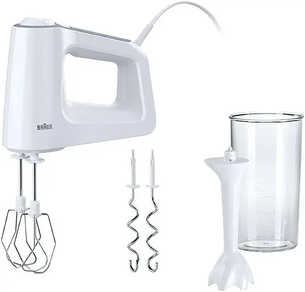 سعر ومواصفات خلاط يدوي HM3105 مالتي ميكس 3 500 وات - ابيض، من براون (B00U91FTSS) على Amazon EG