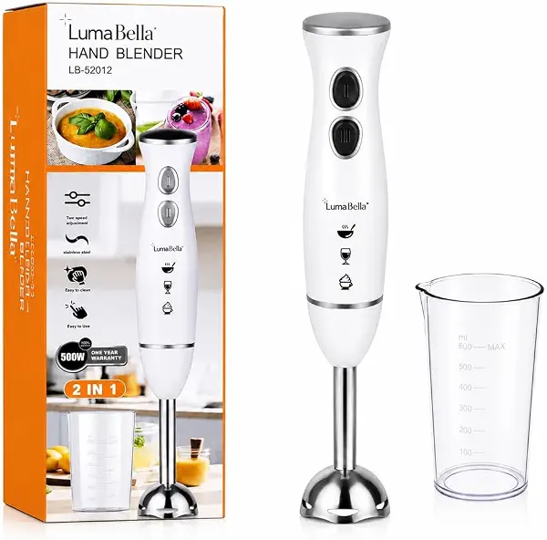 سعر ومواصفات خلاط يدوي 2 في 1 LB-52012 - A1-529 من لومابيلا، بقدرة 500 وات (B0H3LB6BS6) على Amazon EG