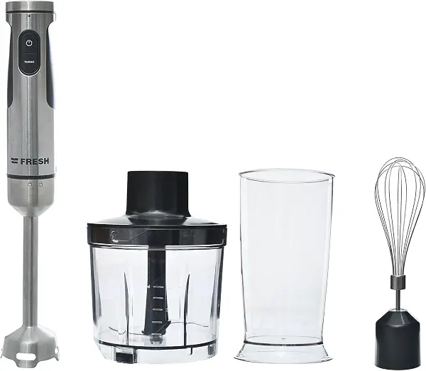 سعر ومواصفات خلاط يدوي مع مفرمة 1500 وات من فريش - رمادي (B01L1U9SOQ) على Amazon EG