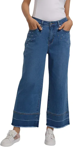سعر ومواصفات دالي درس DALYDRESS Women Fancy Denim Jeans With Studs DDWxx009069 Jeans (B0CVQS9K2T) على Amazon EG