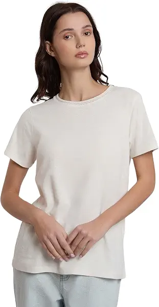 سعر ومواصفات دالي درس DALYDRESS Women Fancy Short Sleeve Linen T-Shirt DDWxx009194 Modern (B0CW1WJLJH) على Amazon EG