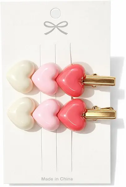 سعر ومواصفات دبابيس شعر ملونة بنمط قلوب للبنات بتصميم لطيف غير قابل للانزلاق لتثبيت قوي وخفيف الوزن ومريح للاطفال للاستخدام اليومي والتصفيف (B0GWKT9VPR) على Amazon EG