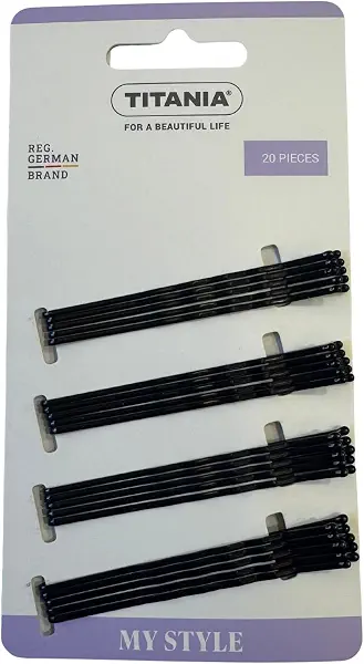 سعر ومواصفات دبوس شعر كبير من تيتانيا، لون أسود، موديل 20-8060/7B (B07QV36HBM) على Amazon EG