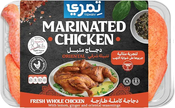 سعر ومواصفات دجاج شرقي كامل متبل من تيمري فريش 1000-1100 غرام، مصر (B0FX2V5Y73) على Amazon EG