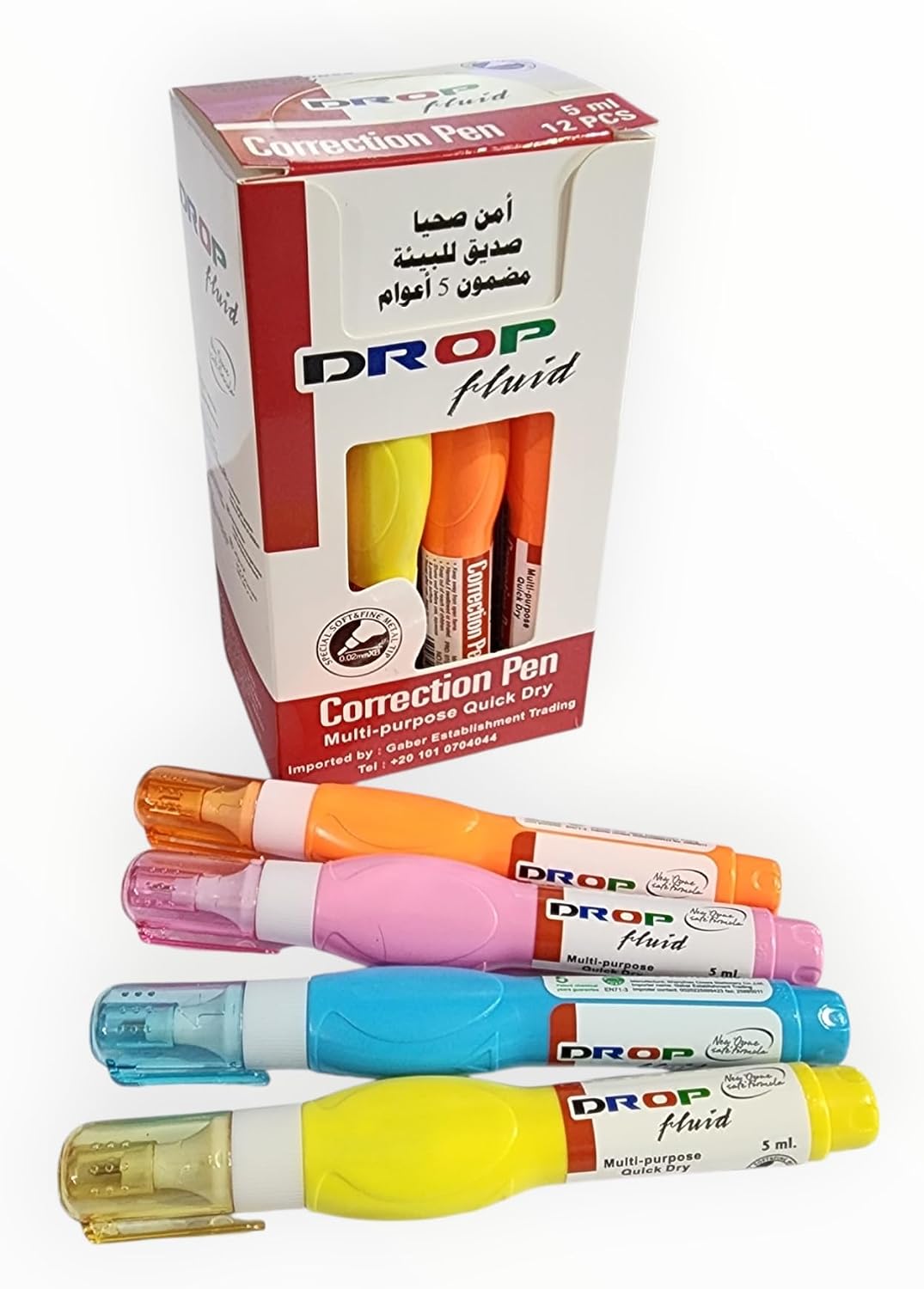 سعر ومواصفات دروب قلم تصحيح الحبر سريع الجفاف 005 5 مل، نيون (B0H83F1VDS) على Amazon EG