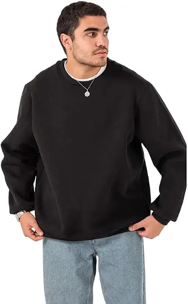 سعر ومواصفات دريس كود DRESS CODE mens Over Sized Hoodie In Black - FYI Hooded Sweatshirt (pack of 1) (B0DV5ZSPGC) على Amazon EG
