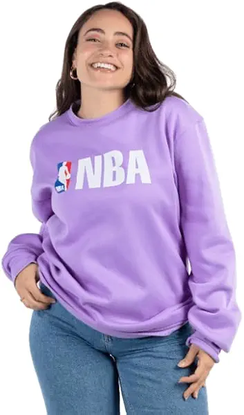 سعر ومواصفات دريس كود DRESS CODE womens NBA Oversized Crewneck In Purple Sweatshirt (pack of 1) (B0DV62G7YM) على Amazon EG