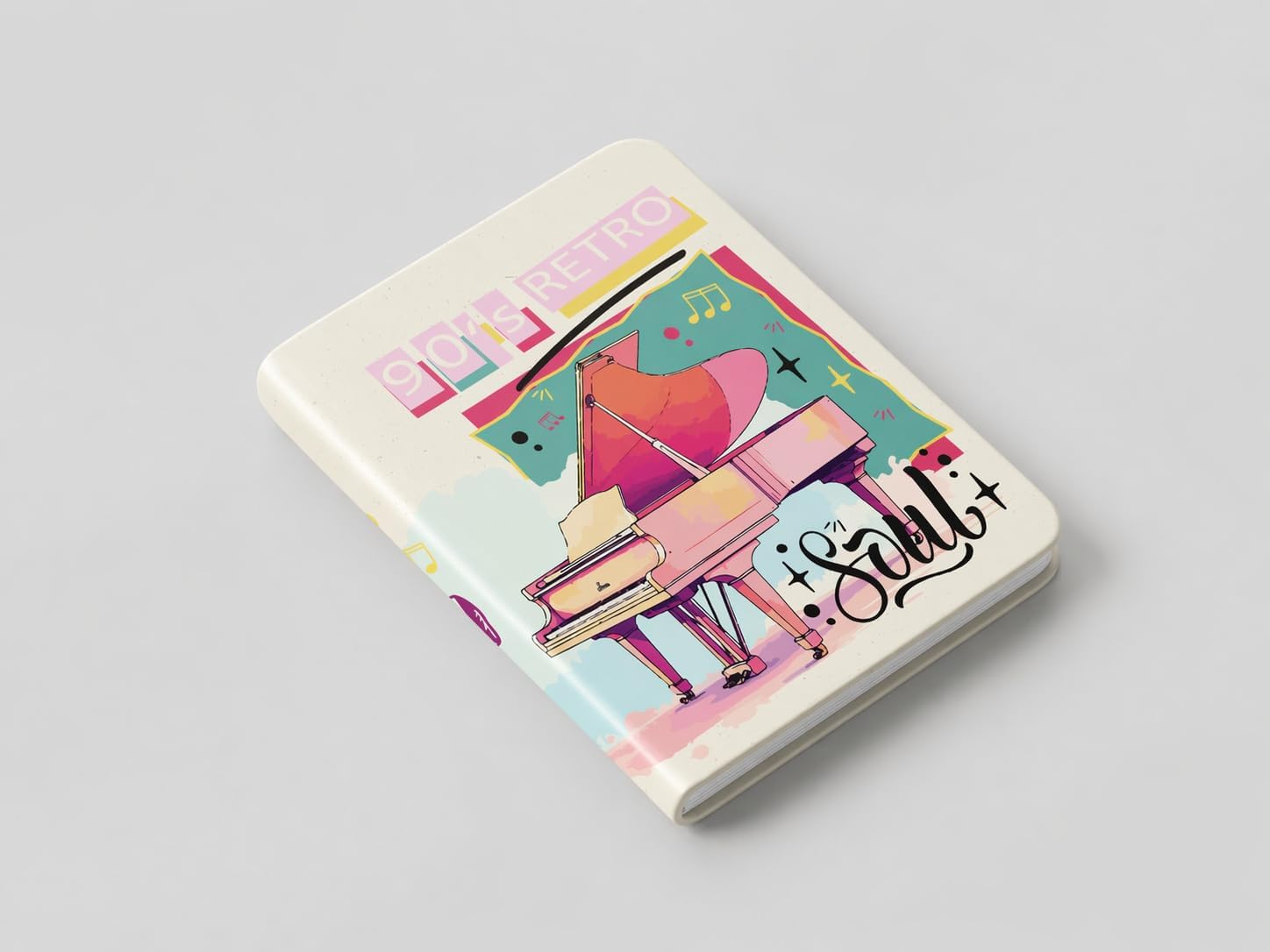سعر ومواصفات دفتر رسم بزاوية دائرية مقاس A5 وتصميم مطبوع (طبعة بيانو، 192 ورقة) (B0GY4X3WVZ) على Amazon EG