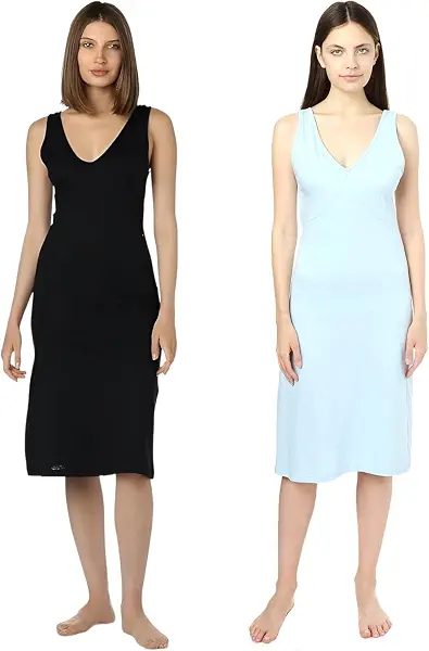 سعر ومواصفات دهب Dahab Womens Set Of 2 Pieces Basic V-Neck Full Slip Full Slip (pack of 2) (B0DC72DFGN) على Amazon EG