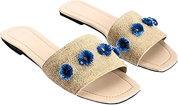 سعر ومواصفات ديدا شبشب سلايد مزين بالزهور للنساء من ديدا (B0CYLW285R) على Amazon EG