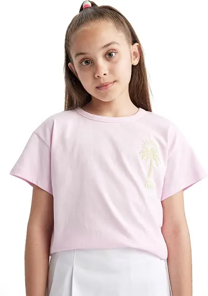 سعر ومواصفات ديفاكتو DeFacto Girls Relax Fit Short Sleeve A1508A8 Short Sleeve Body (pack of 1) (B0CDH6P5G2) على Amazon EG