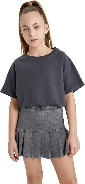 سعر ومواصفات ديفاكتو DeFacto Girls T-Shirt Short Sleeve C1038A8 Short Sleeve Body (pack of 1) (B0D3CNDJC5) على Amazon EG