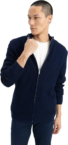سعر ومواصفات ديفاكتو DeFacto Man Man Core Tricot Standart Fit Mock Turtle Neck Long Sleeve Cardigan/Bolero R1195AZ Cardigan/Bolero (pack of 1) (B0DHTSYL3B) على Amazon EG