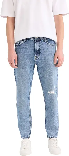 سعر ومواصفات ديفاكتو DeFacto Mens 90’S Slim Fit C5743AX Pants (pack of 1) (B0DK39HNB9) على Amazon EG