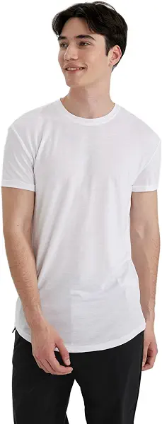 سعر ومواصفات ديفاكتو DeFacto Mens Long Muscle Fit Crew Neck Short Sleeve Knitted T-Shirt N2104AZ SHIRT (pack of 1) (B0CZ7GJG1F) على Amazon EG