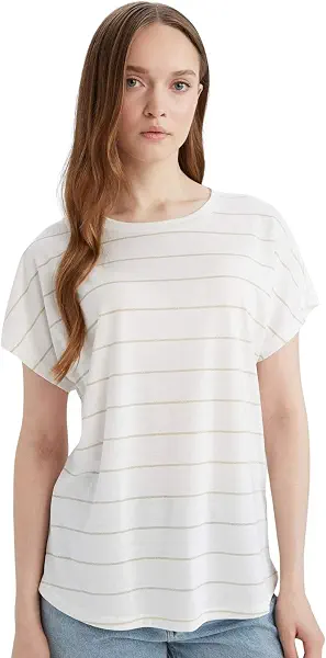 سعر ومواصفات ديفاكتو Defacto Womens Furniture_cover Batwing Bike Neck Short Sleeve Traditional Knitted Short Sleeve T-shirt E6075ax (B07XB18MQ8) على Amazon EG