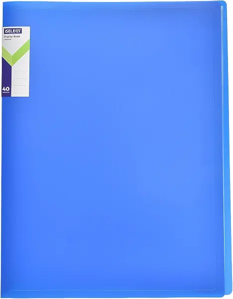 سعر ومواصفات ديلي -دفتر عرض من اي سيليكت UF903-BL مع 40 جيب بلاستيكي شفاف لعرض المستندات وحمايتها - ازرق (B0H95BT6B7) على Amazon EG