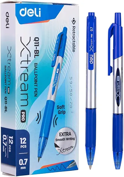 سعر ومواصفات ديلي قلم حبر جاف EQ11-BL# ازرق (12 قطعة) (B0140NDZ5Y) على Amazon EG