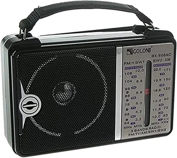 سعر ومواصفات راديو كلاسيكي RX-606، مستقبل عالمي مع 5 نطاقات AM/FM/SW1/SW2، تيار متردد كهربائي صغير الحجم محمول ويدعم تشغيل البطارية، اشارة قوية وصوت قوي، اسود (B0H6W3LXSB) على Amazon EG