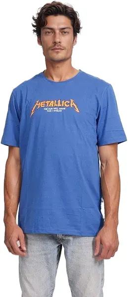 سعر ومواصفات رافين Ravin Mens Metallica Band Graphic T-Shirt Modern (pack of 1) (B0DXPZH8WC) على Amazon EG
