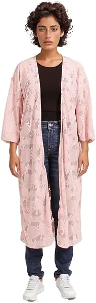 سعر ومواصفات رافين Ravin womens Floal Lace Kimono - Pink Women Cardigan (pack of 1) (B0DWMVGY6K) على Amazon EG