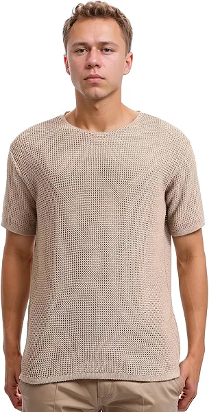 سعر ومواصفات رافين اي جي تيشرت عصري باكمام قصيرة للرجال (B0F6NY43LW) على Amazon EG