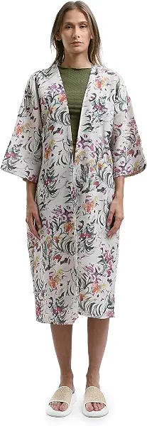 سعر ومواصفات رافين كارديجان منقوش بقصة مريحة وكم ثلاثة أرباع للنساء من ريفين، متعدد الألوان (B0D2J4T9MQ) على Amazon EG