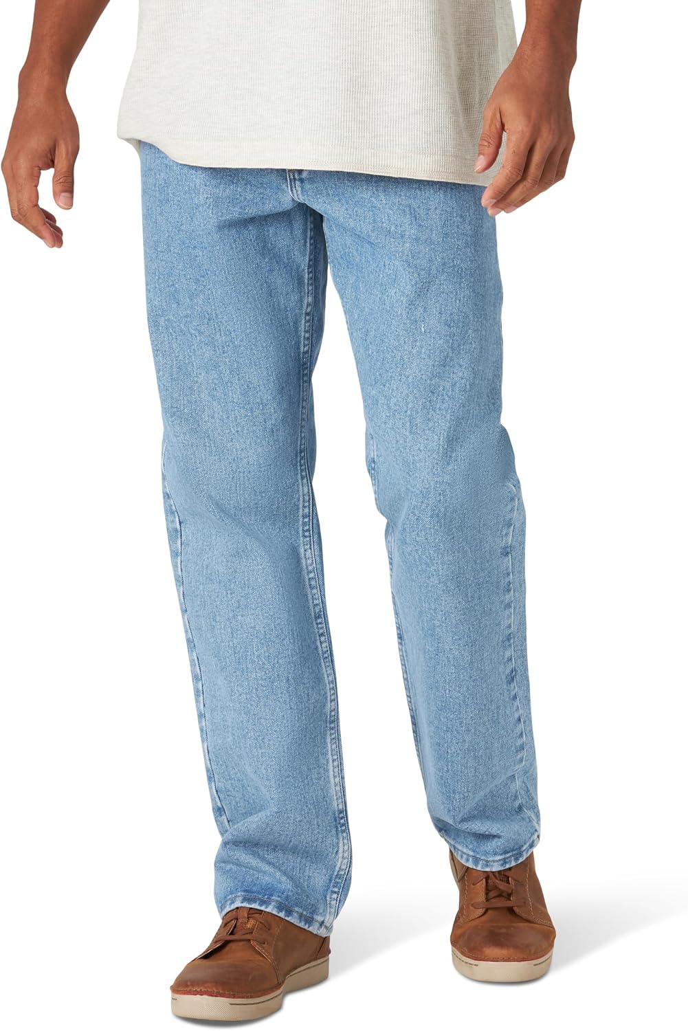 سعر ومواصفات رانجلر بنطلون جينز رجالي من رانجلر Authentics كلاسيكي كبير وطويل بخمسة جيوب ومقاس مريح (عبوة من قطعة واحدة) (B07VHD8VYC) على Amazon EG