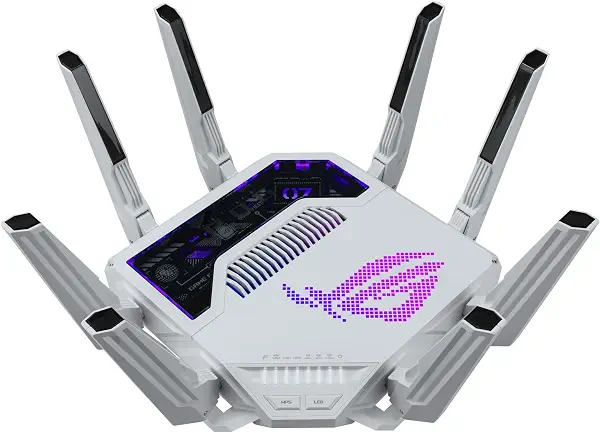 سعر ومواصفات راوتر ألعاب ثلاثي النطاق ROG Rapture GT-BE19000AI، واي فاي 7 و802.11be، يغطي حتى 3500 قدم² وأكثر من 200 جهاز، أمان ثلاثي المستويات، يدعم AiMesh لشبكة منزلية، منفذا 10G من اسوس (B0FXFXZT4L) على Amazon EG