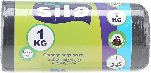سعر ومواصفات رول اكياس قمامة من سيلا، 70 × 90 سم - 1 كجم (B096L7YJZF) على Amazon EG