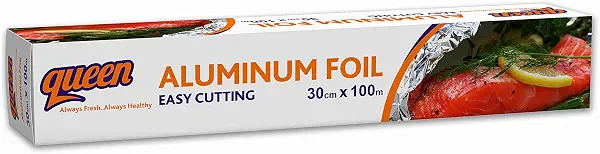 سعر ومواصفات رول فويل الومنيوم من كوين، 100 متر × 30 سم (B08WJL2Y6S) على Amazon EG