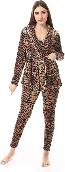 سعر ومواصفات ريد قطن بيجامة للنساء من 3 قطع - اسود (B09YWL3Q2F) على Amazon EG