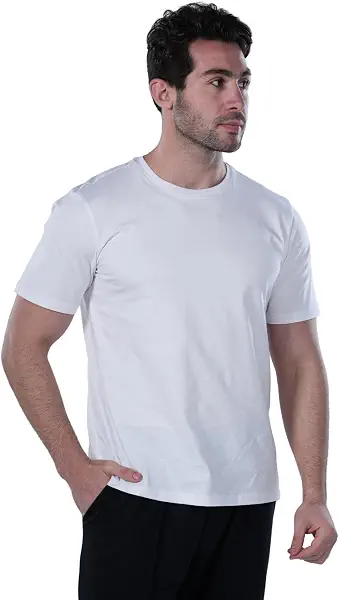 سعر ومواصفات ريد قطن تيشرت قطن بقصة عادية للرجال - ابيض - مقاس XL (B09YWKND2W) على Amazon EG