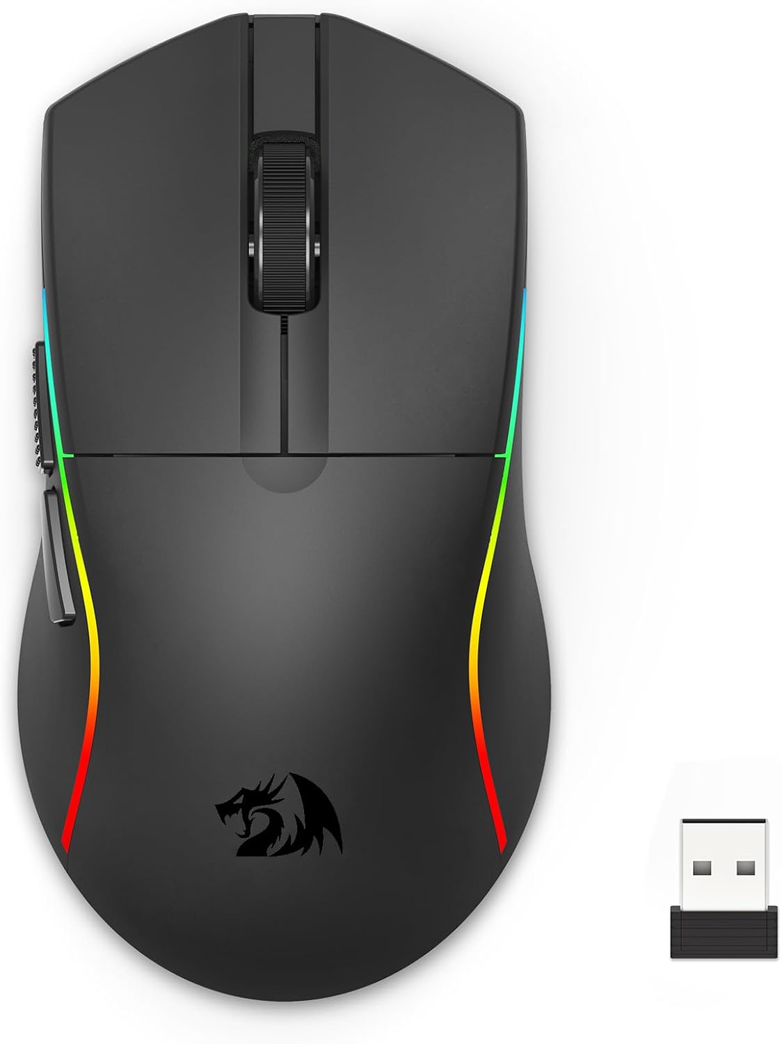 سعر ومواصفات ريدراجون ماوس العاب لاسلكي M816-STD 24K DPI 1K Hz ثلاثي الاوضاع 61G خفيف للغاية RGB 6 ازرار قابلة للبرمجة بالكامل، دعم البرمجيات، عمر بطارية طويل 200 ساعة للكمبيوتر وماك (B0FQCH1Y4C) على Amazon EG